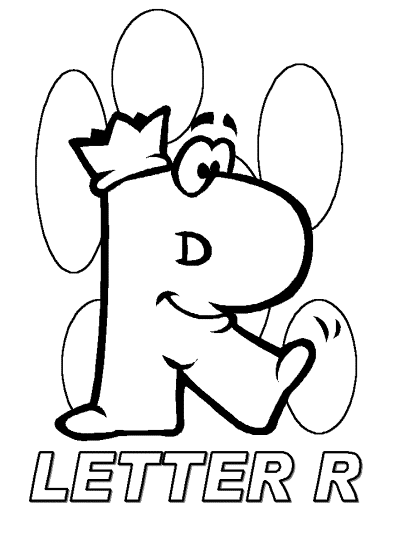 letter r alphabet coloring page