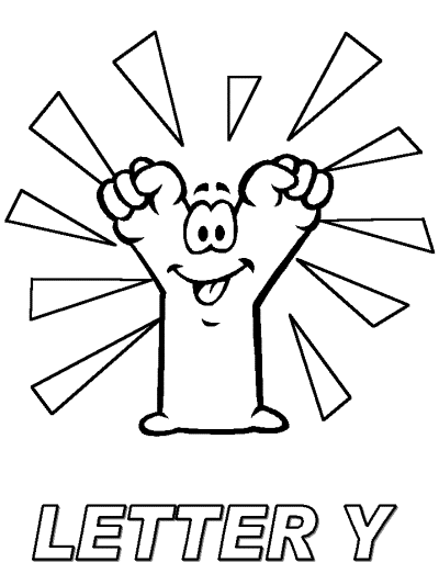 letter Y alphabet coloring pages