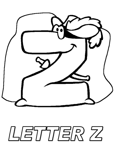 letter z alphabet coloring pages