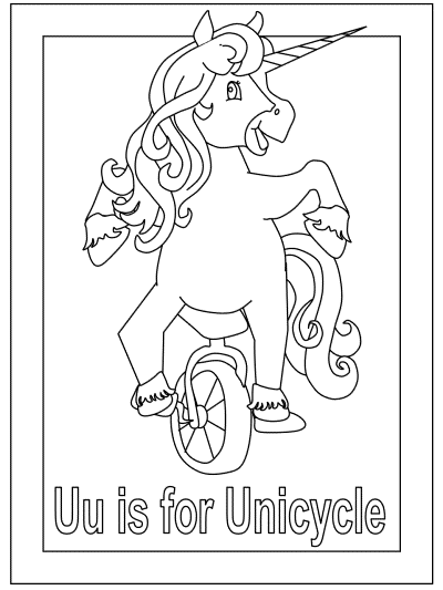 letter u alphabet coloring pages