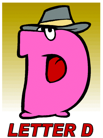 letter d alphabet poster