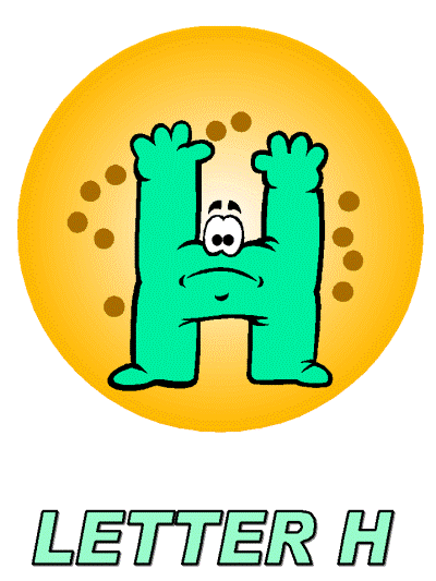letter h alphabet poster