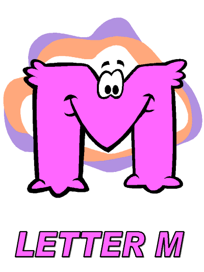 letter m alphabet poster