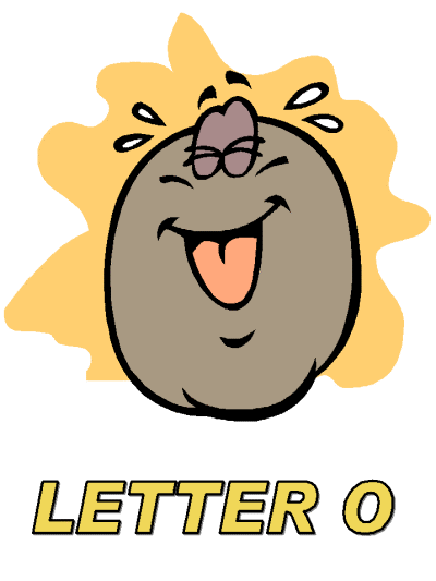 letter o alphabet poster