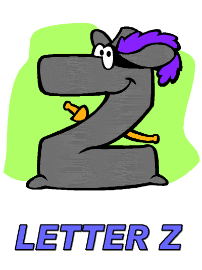 letter z alphabet poster