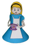 Alice in Wonderland Toilet Paper Roll Craft