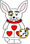 White Rabbit Paper Craft