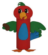 Paulie the Parrot Toilet Paper Roll Craft