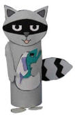 raccoon toilet paper roll craft
