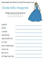 Cinderella Anagram Puzzle