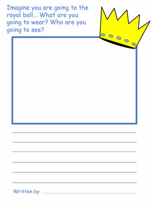 Cinderella Draw and Write Worksheets