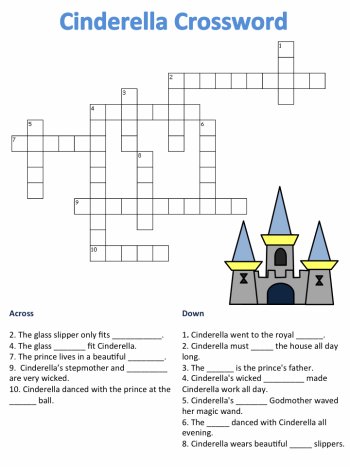 Cinderella Crossword Puzzle