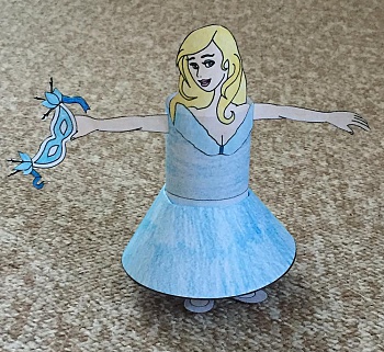 Cinderella Toilet Paper Roll Craft