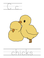 Printable print practice worksheet - Cc chicks