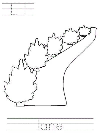 Ll lane coloring page | Baa Baa Black Sheep Learn to Print Worksheet