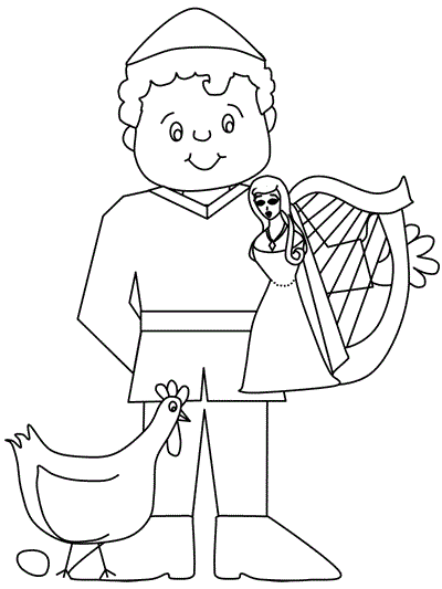 coloring page of Jack's treasures