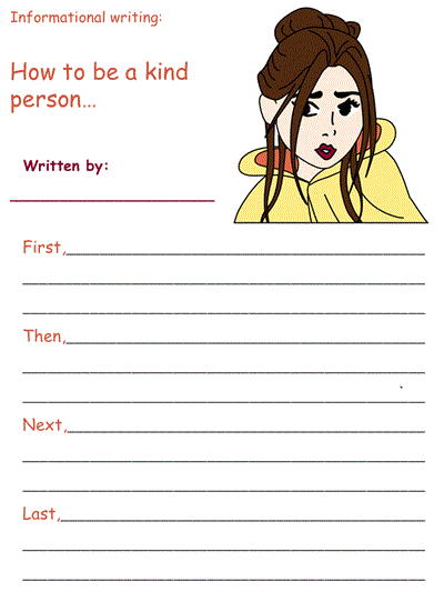 Printable Informational Writing Activities - Beauty and the Beast Theme
