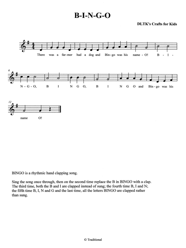 sheet music