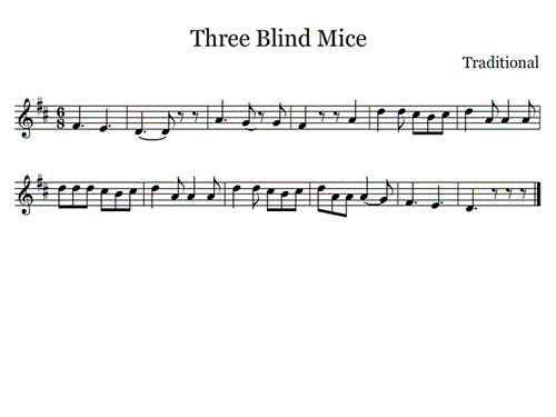 sheet music