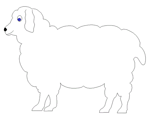sheep coloring page