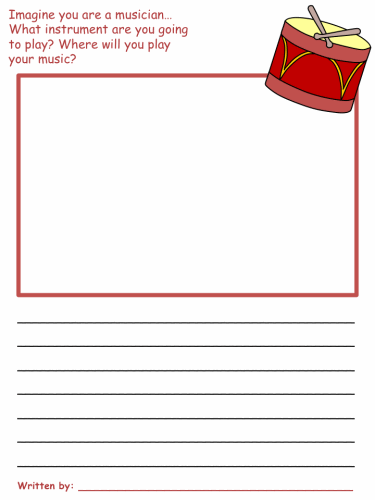 Bremen Town Musicians Draw and Write Worksheet