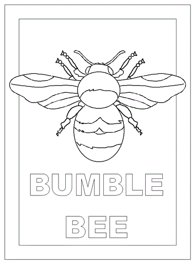 bumblebee coloring page