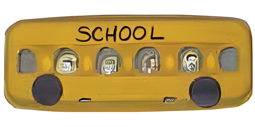 school bus egg carton craft