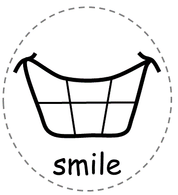 felt board printable - smile