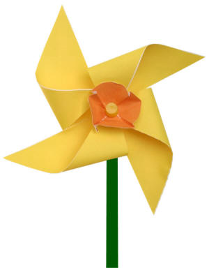 daffodil pinwheel craft