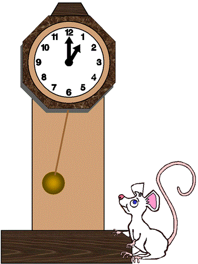 Hickory Dickory Dock printable poster