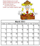 Humpty Dumpty Custom Calendar
