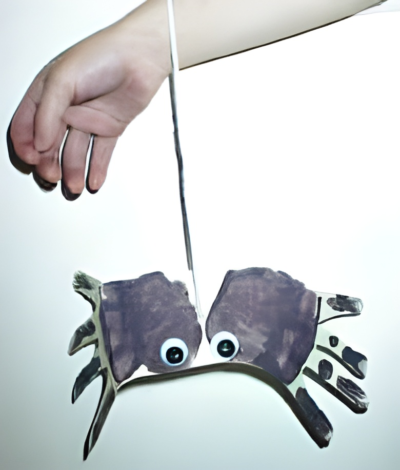 spider handprint craft