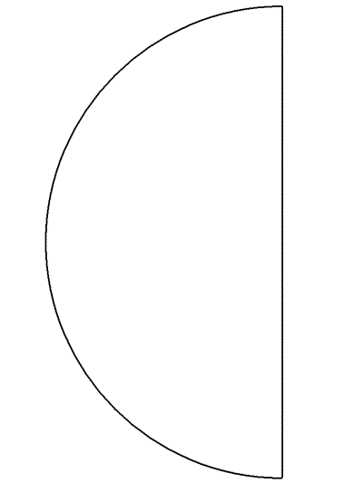 half moon coloring page