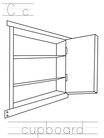 Printable print practice coloring page - Cc cupboard
