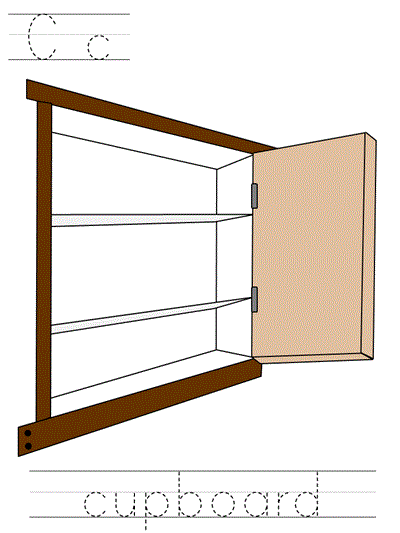 Printable print practice worksheet - Cc cupboard