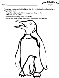 printable penguin worksheet