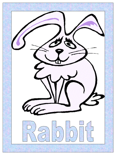 Rabbit printable poster