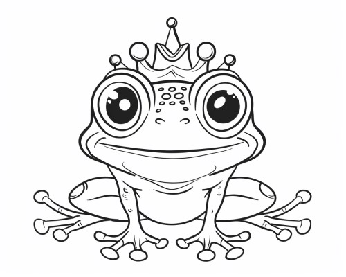 frog prince Coloring Page