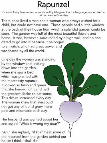 Rapunzel: first page