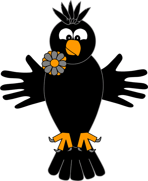 blackbird handprint craft