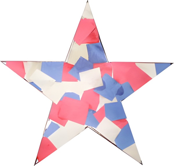 photo of the finished scissor skills star craft