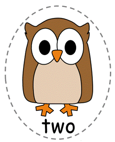 printable felt board characters for Five Little Owls