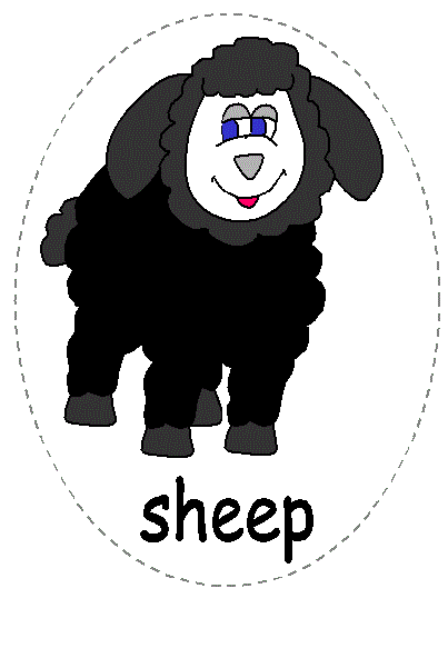 printable felt board characters for Baa Baa Black Sheep