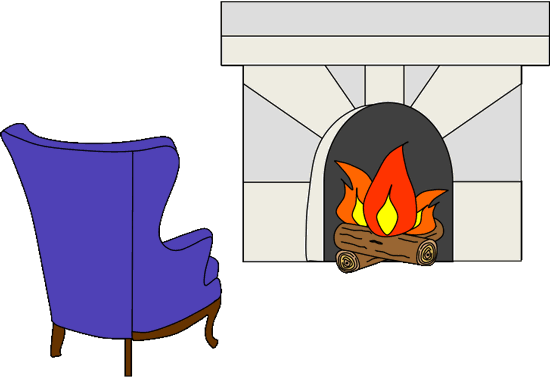 Beauty and the Beast: fireplace