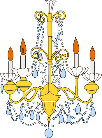 Beauty and the Beast: chandelier