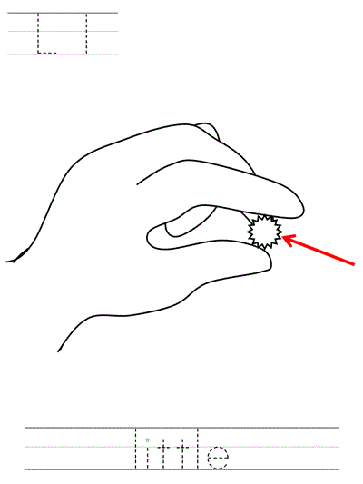 Ll little | Learn to Print coloring page