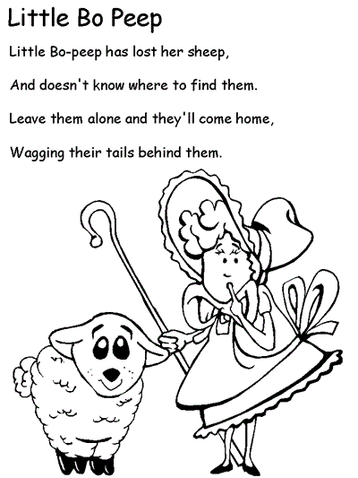 coloring page with words