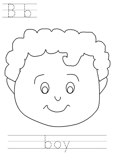 Bb boy | Learn to Print coloring page