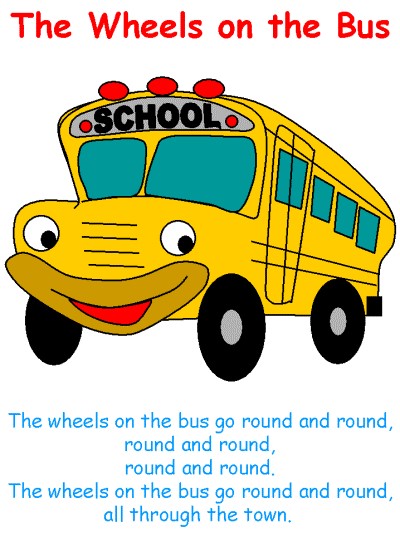 wheels on the bus coloring pages