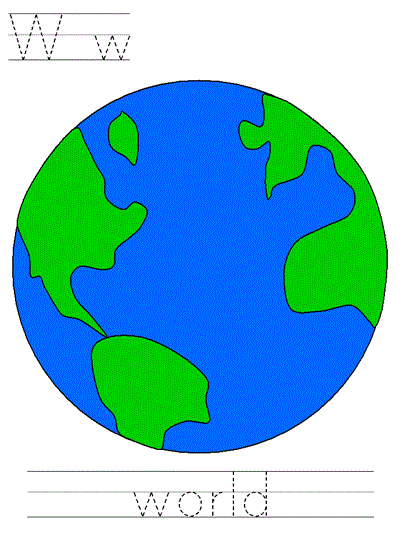 Printable print practice worksheet - Ww world